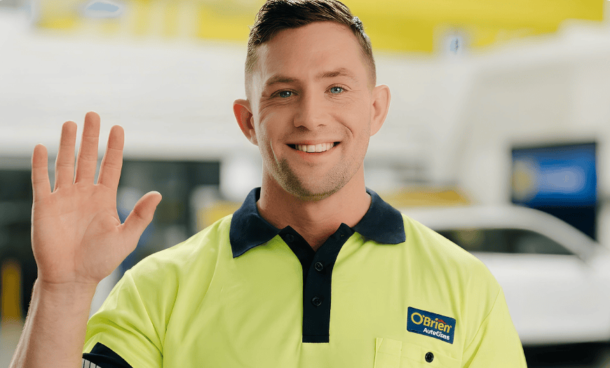 Person waving