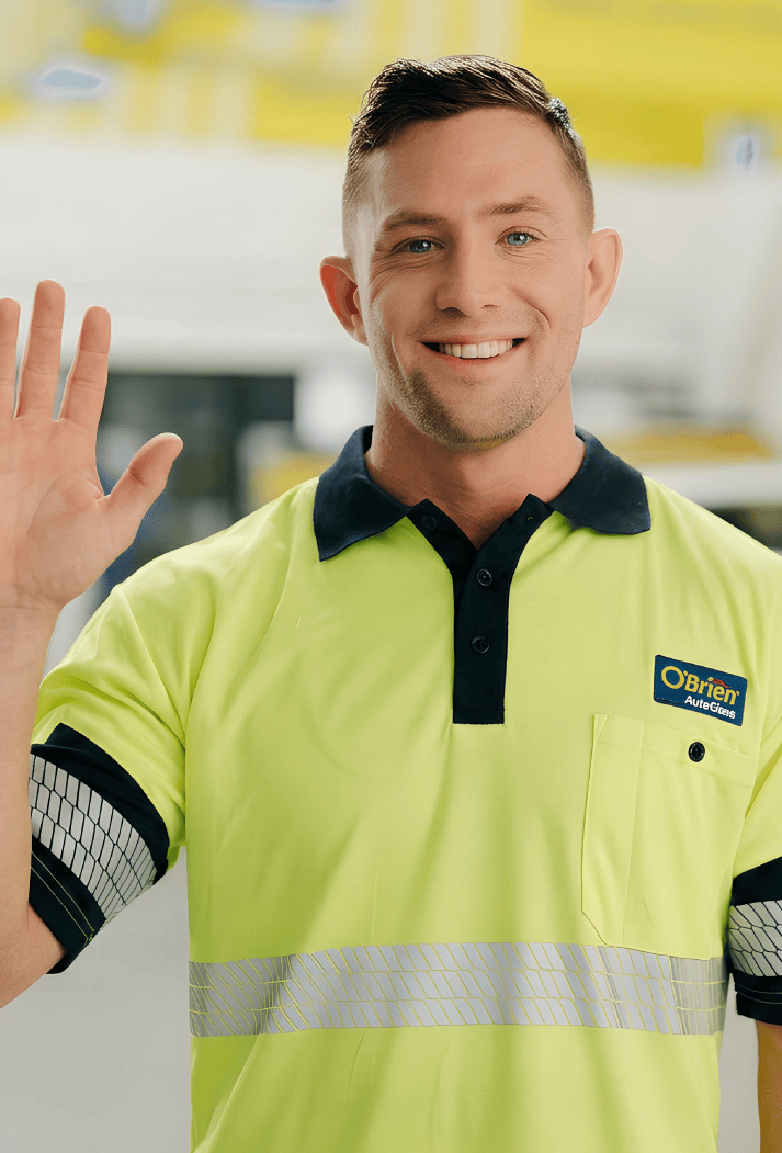 Person waving