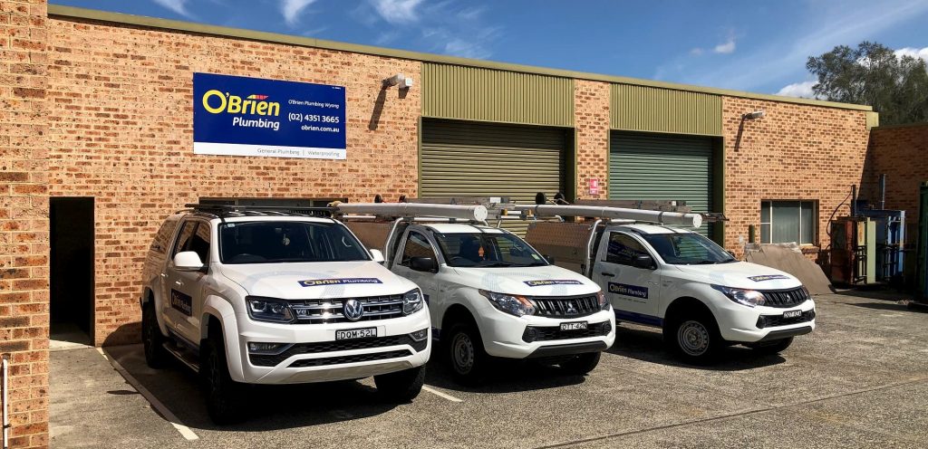O'Brien Plumbing Wyong plumbing workshop on the Central Coast