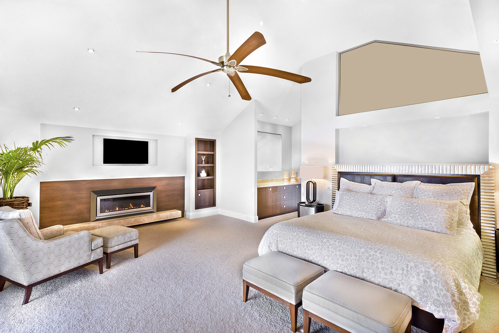 A Brown Ceiling Fan installed in a home on Brisbane Southside