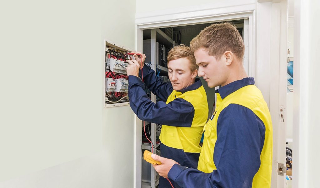 Electrician services being performed in Ipswich