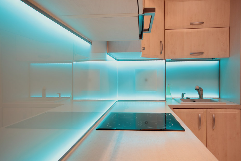 Kitchen With LED Lighting — O'Brien Electrical & Plumbing Coopers Plains in Coopers Plains, QLD