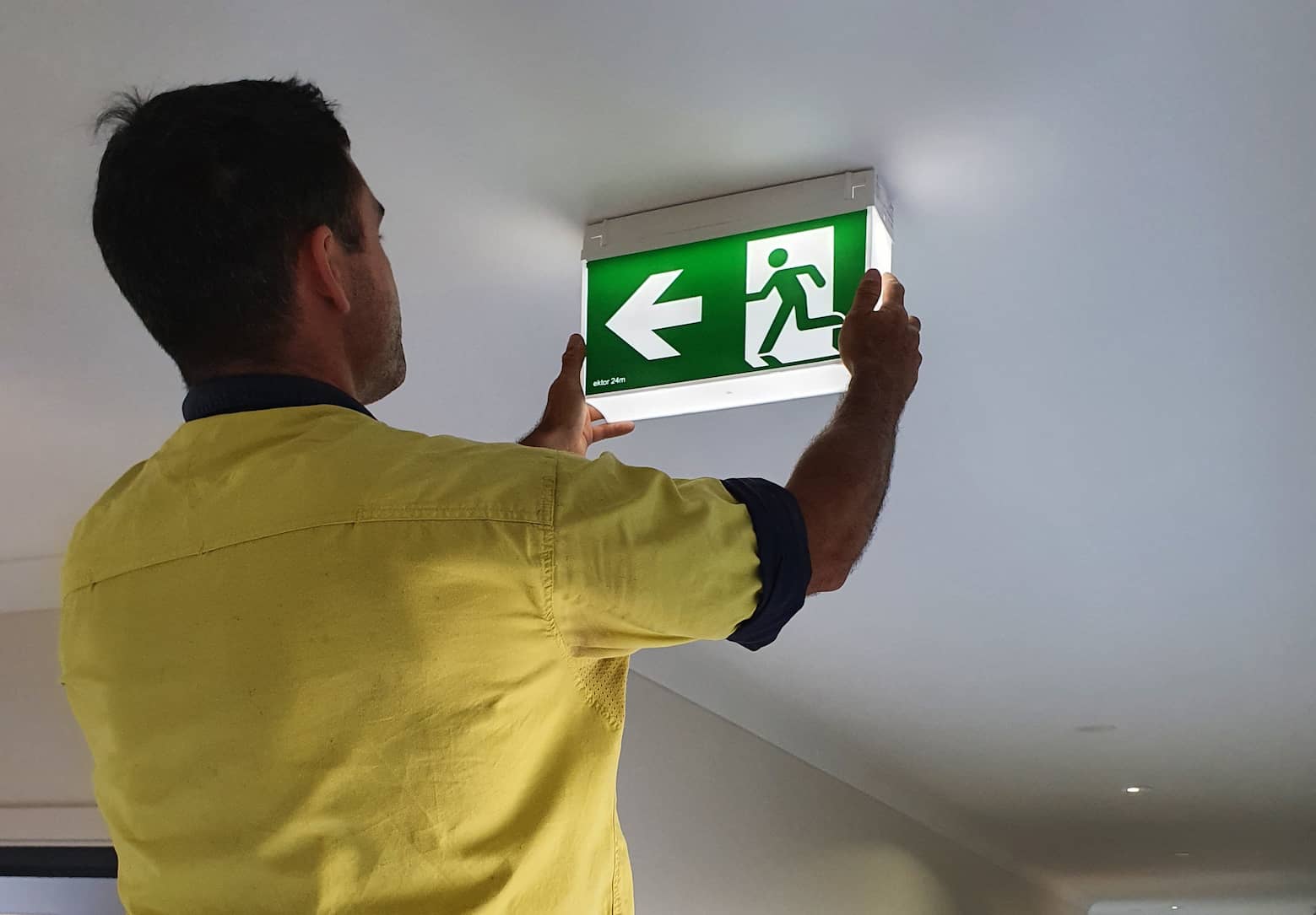 emergency light installation
