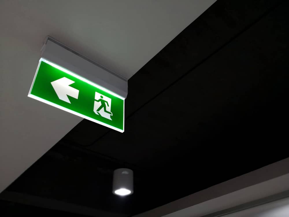 exit and emergency lighting installation