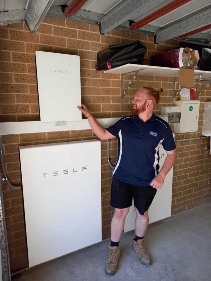 A Tesla Power Wall installed in a home in Greater Melbourne