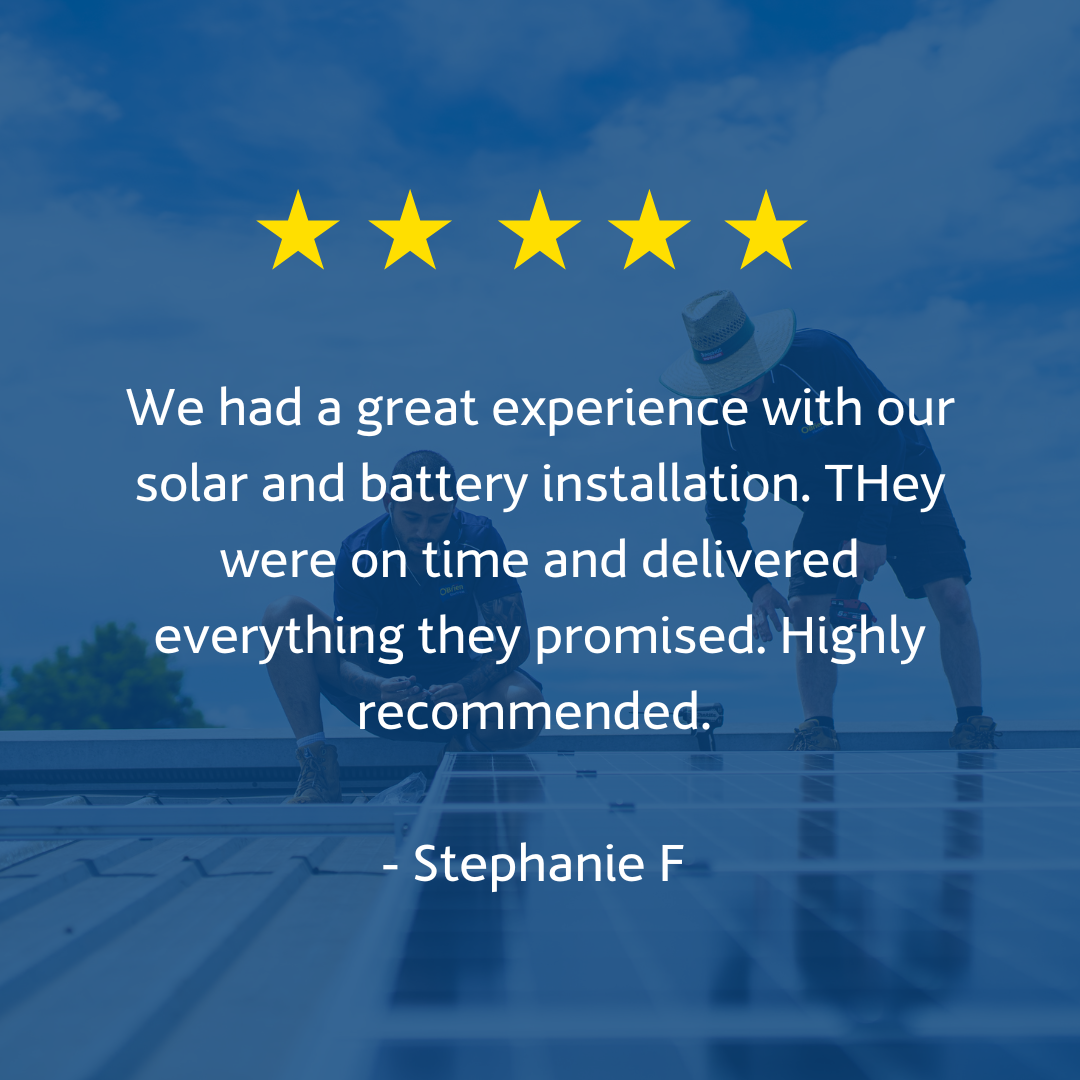 A 5 star customer review from Stephanie F