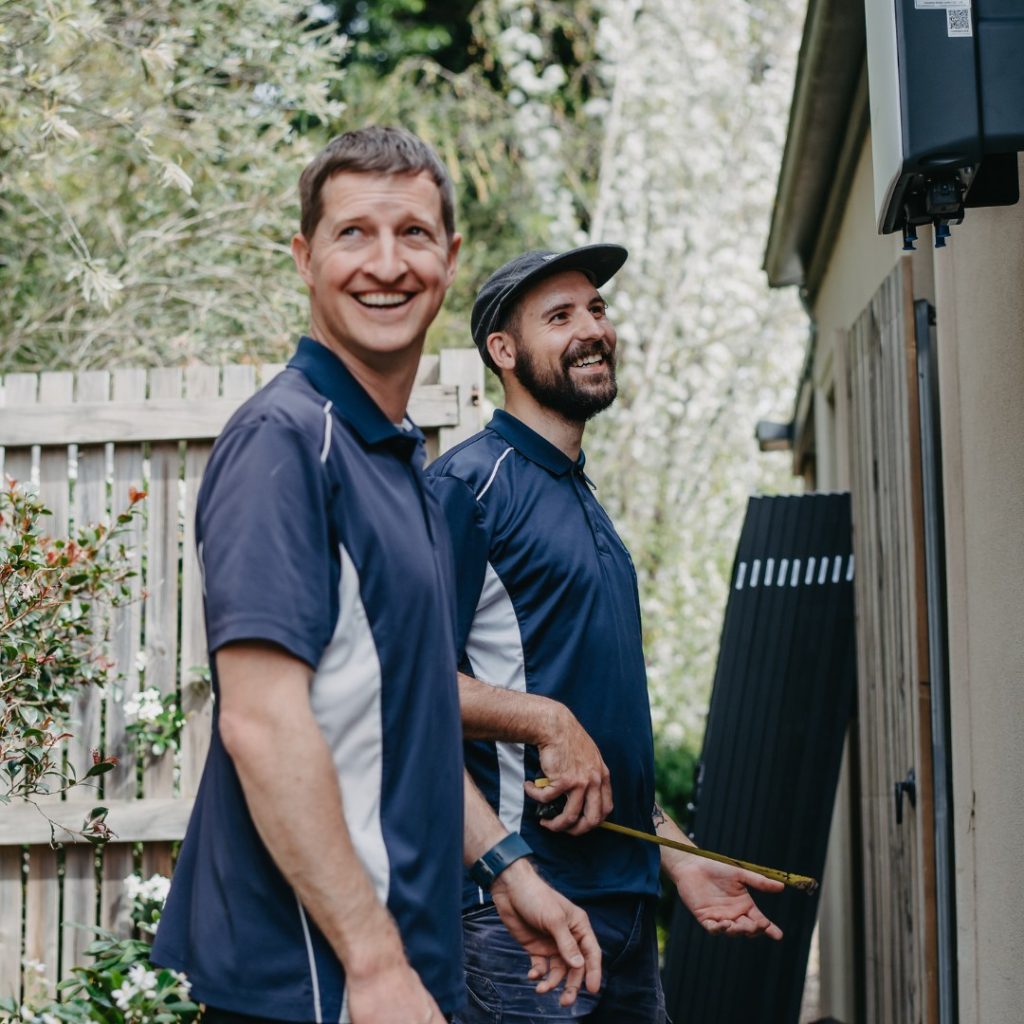 Our plumbing experts on a job in Rowville