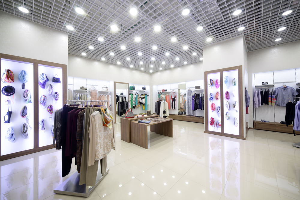 new commercial shop with specialty lighting installed by electricians on the sunshine coast