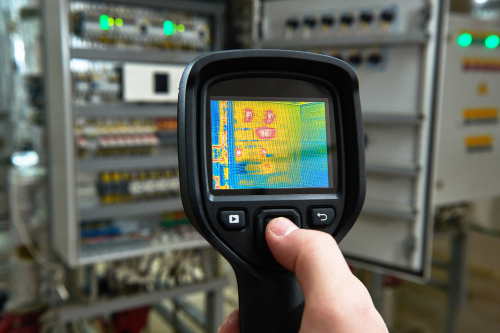 thermal imaging of industrial switchboard - Warana electrician