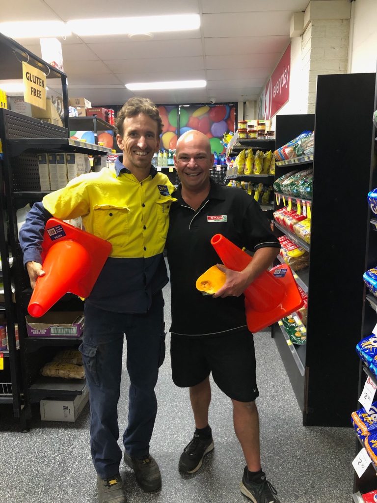 O'Brien Electrical Yamba electricians working in the Spar market
