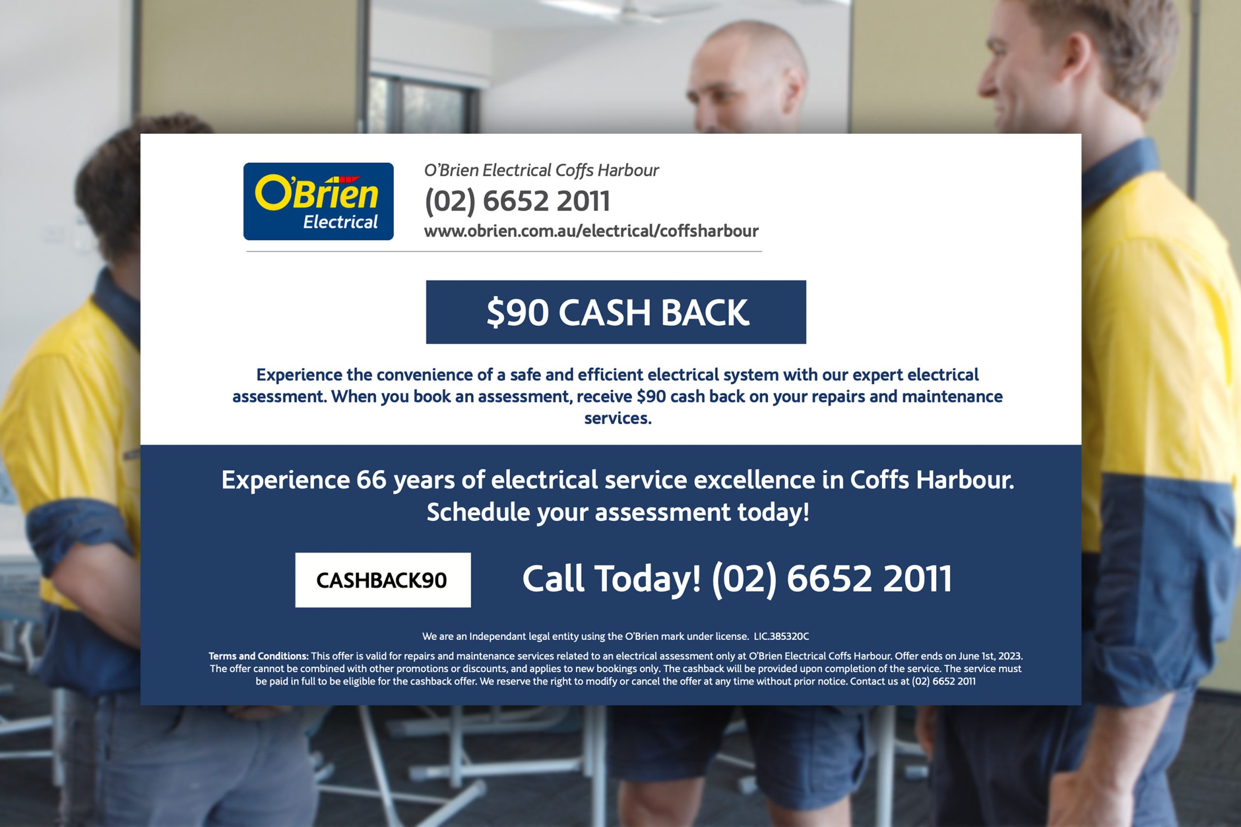 Attention Coffs Harbour! Get your electrical systems assessed with our latest promotion!