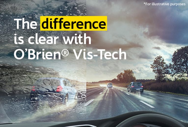 Introducing O’Brien® Vis-Tech: The windscreen rain repellent solution you’ll want this winter