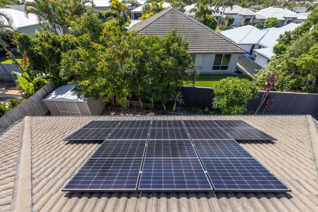 solar panels on residential roof maroochydore