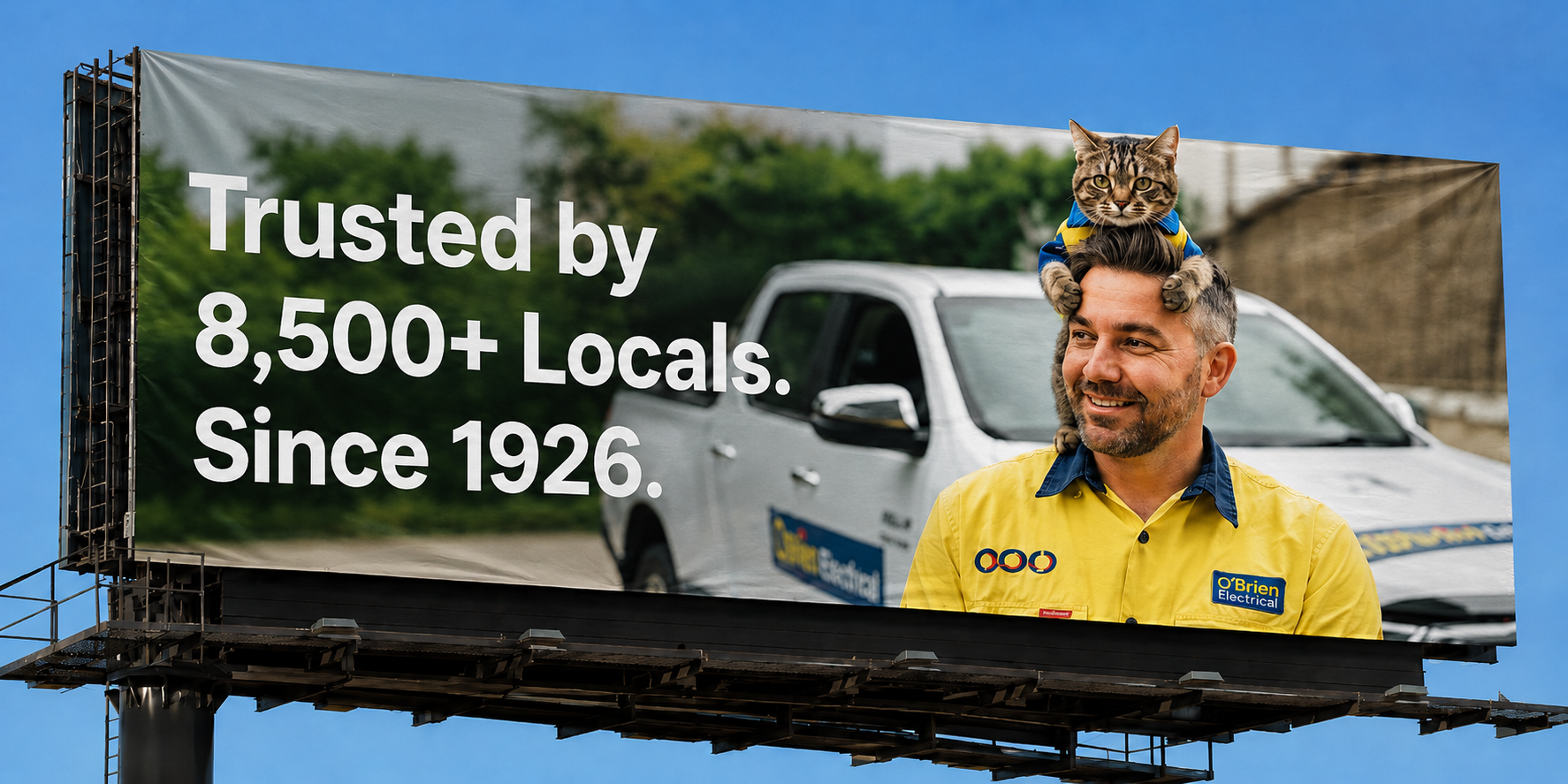 photo of social proof of o'brien electrical and solar townsville central trusted by 8,500+ Townsville locals as the best solar townsville provider and they even won three bestrated excellence awards and with 100+ Years of Australia's Trust Since 1926 and 165,000+ Panels Installed and $9.1 Million Back to Clients' Pockets