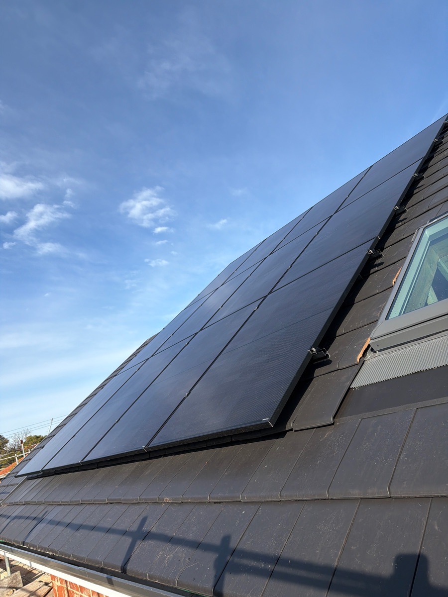 solar panels installed on a roof in australia